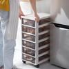 Gabinete de Armazenamento de Gavetas Multicamadas para Papel A4 Estilo Coreano para Mesa de Escritório/Documentos/Cosméticos