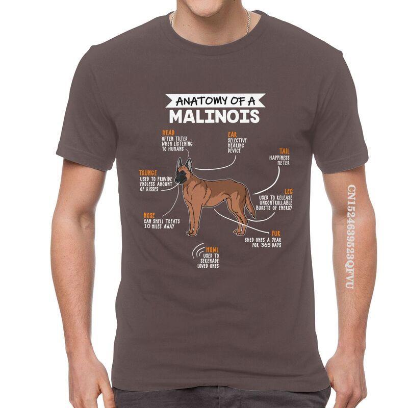

Anatomy Of A Malinois T Shirt Mens Cotton Oversized Printed Tshirts Men Tshirt Dog Owner Belgian Shepherd Mechelaar Tee Tops S