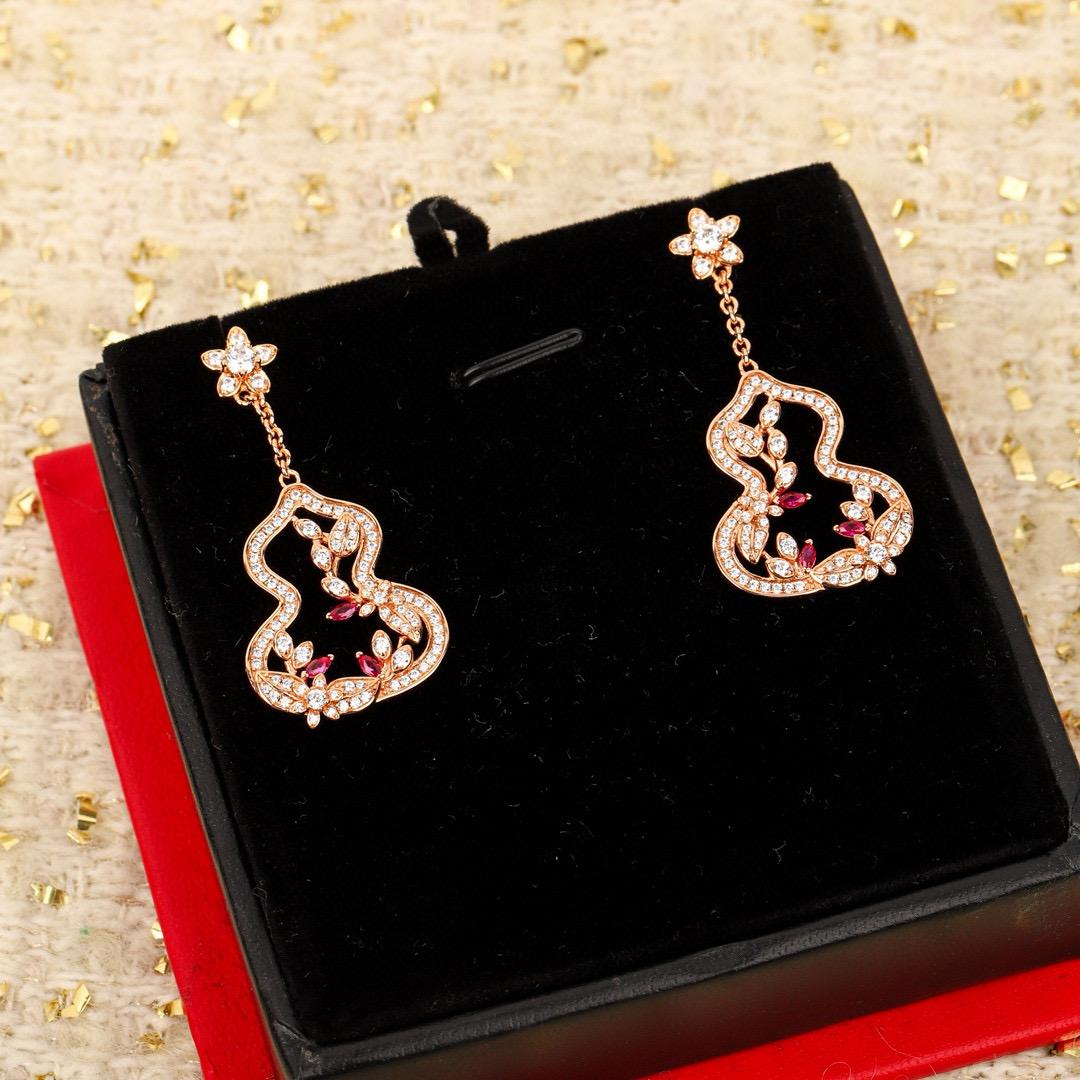 

Новый Горячий Бренд Винтажные Серьги для Женщин Роскошные Ювелирные Изделия Полностью Бриллиантовые Серьги-Капли Дизайнерские Серьги из Чистого Серебра 925 пробы для Вечеринки ярко-розовый