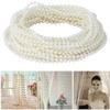 10m Long Bead String ABS Imitation Bead Decorative String for Ornament Home DIY ToolBeige