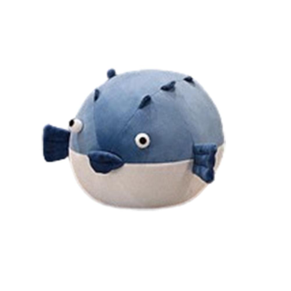 

Present Blowfish Plush Doll Crocodile Throw Pillows Stuffed Plushie Doll Puffer Fish Plush Toys 35cm Globefish