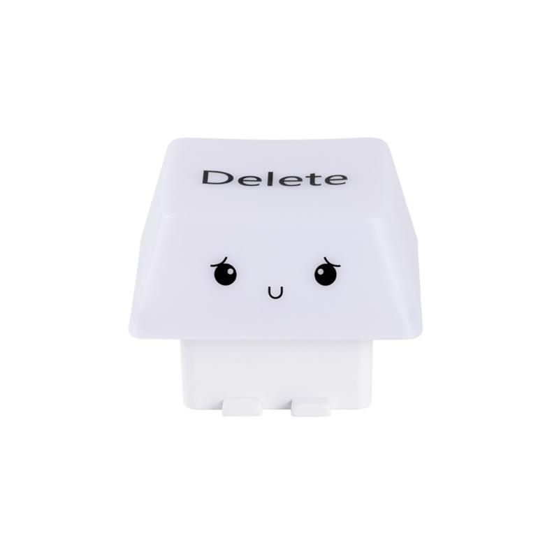 

Multifunctional USB Charged Deletes Keycap Night Light Builts In Smartphone Stand 1200mAh Battery Adjustable Illumination белый