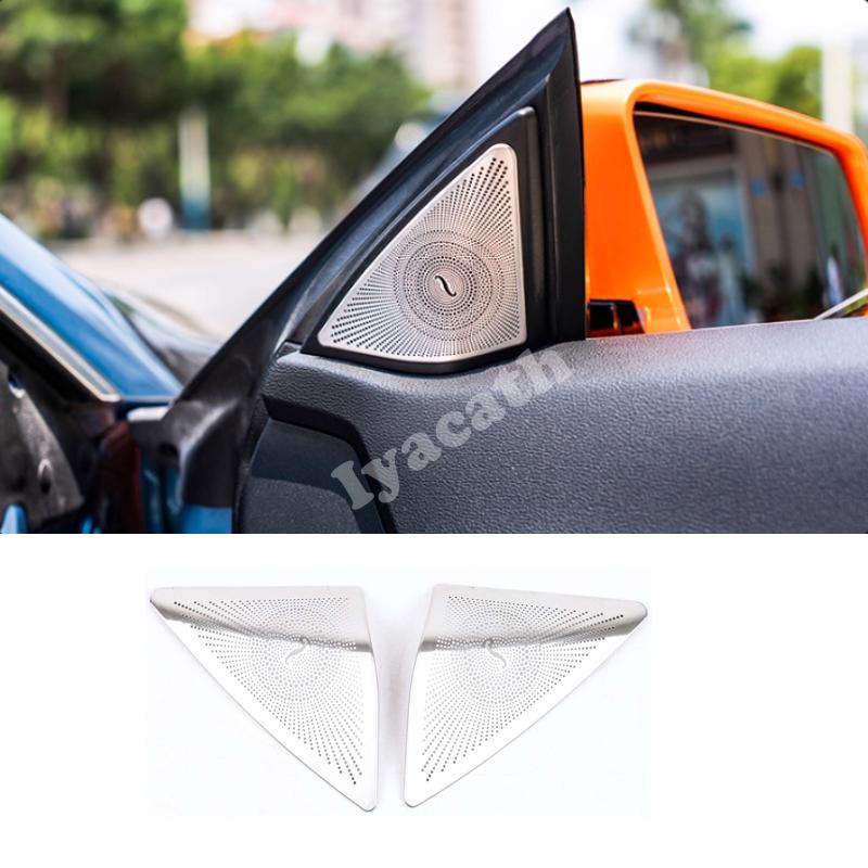 For Mercedes Benz E Class Coupe W207 C207 2009-2016 Interior Car Speaker Cover A Pillar Loudspeaker Door horn Panel Trim Sticker