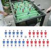 22pcs Table Football Players Replacement Red Blue Foosball Machine Accessories with 32mm Black White Ball for 4824 Table Football Machine