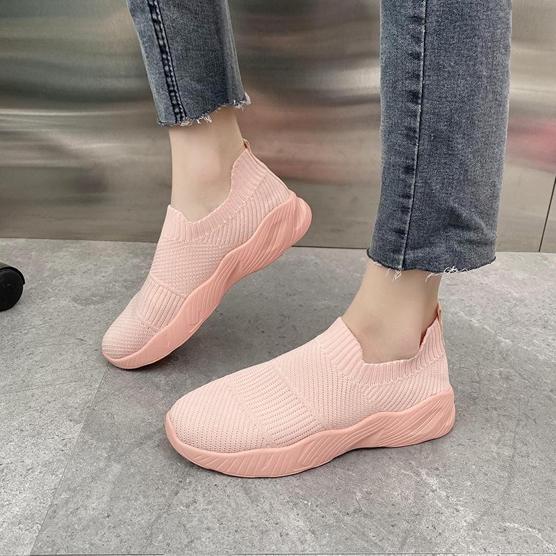 Sneakers Women Mesh Breathable Slip on Casual Shoes Ladies Vulcanized Shoes Fashion Autumn Plus Size 43 Female Footwear Zapatos