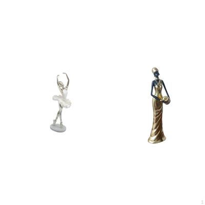 Modern Dancing Girl Figurine Art Sculpture with African Tribal Lady Statue Creative Lightweight