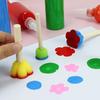 10pcs 5 Colors Mini Flower Sponge Painting Sponge Set Art Painting Supplies Painting Brush Sponge Brush Foam Friction Doodle Tool
