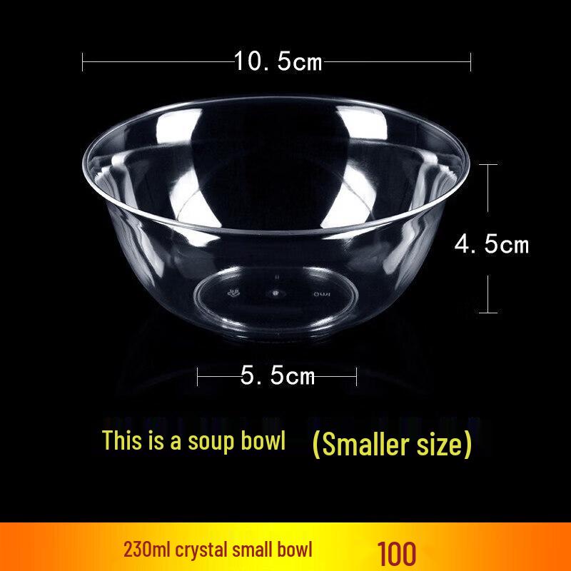 

Cream Style Disposable Plastic Bowl