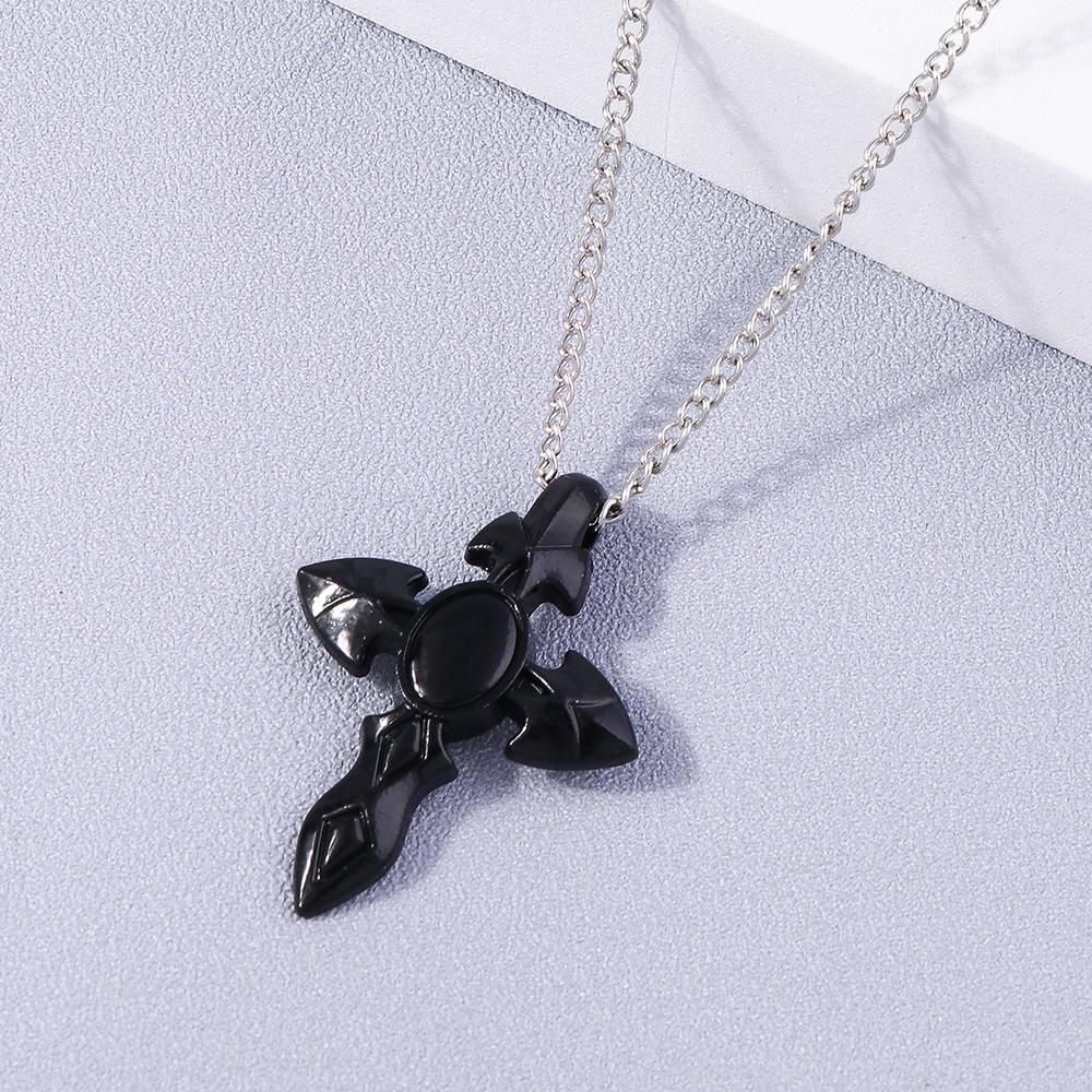 Retro Kreuzanhänger Halsketten für Damen Herren Gothic Steampunk Totenkopf Halskette Kette Hip Hop Schmuck Geschenke