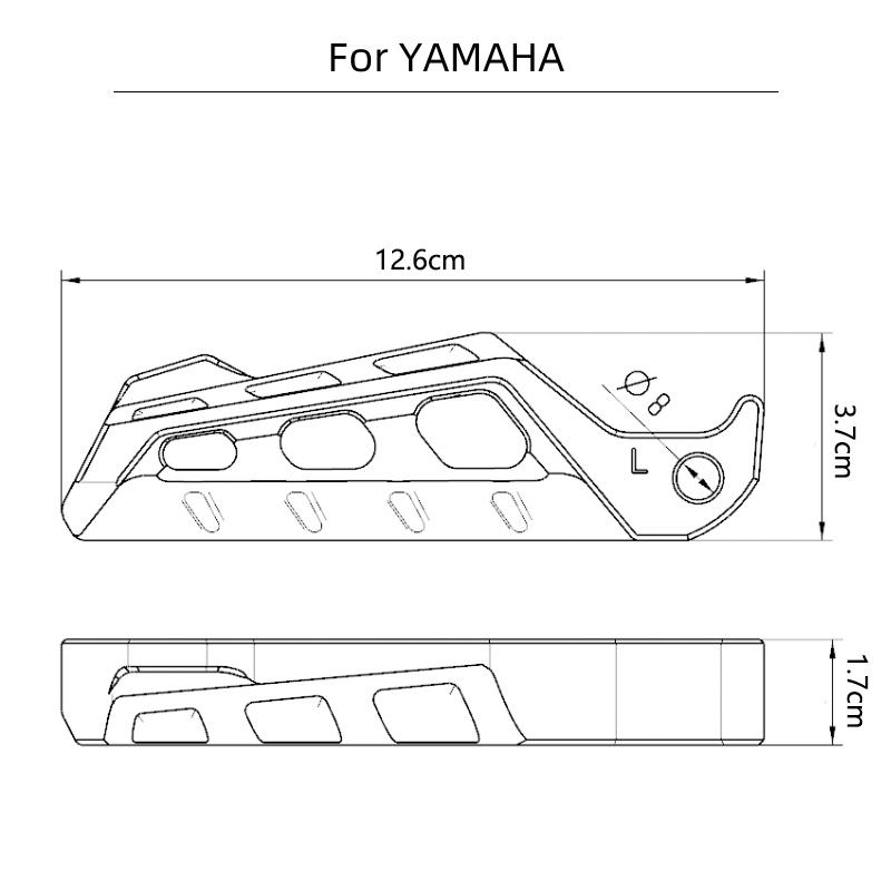For YAMAHA MT01 MT09 MT07 MT10 MT03 MT 09 07 03 10 Motorcycle Accessories CNC Rear Passenger Footrest Foot Rest Pegs Rear Pedals