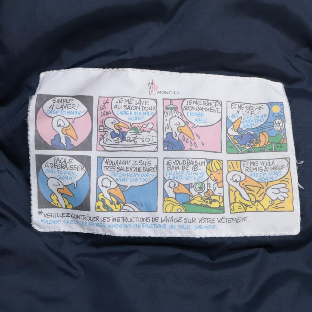 MONCLER Domestically authorized Dombes long down jacket coat 2 NavyUsed