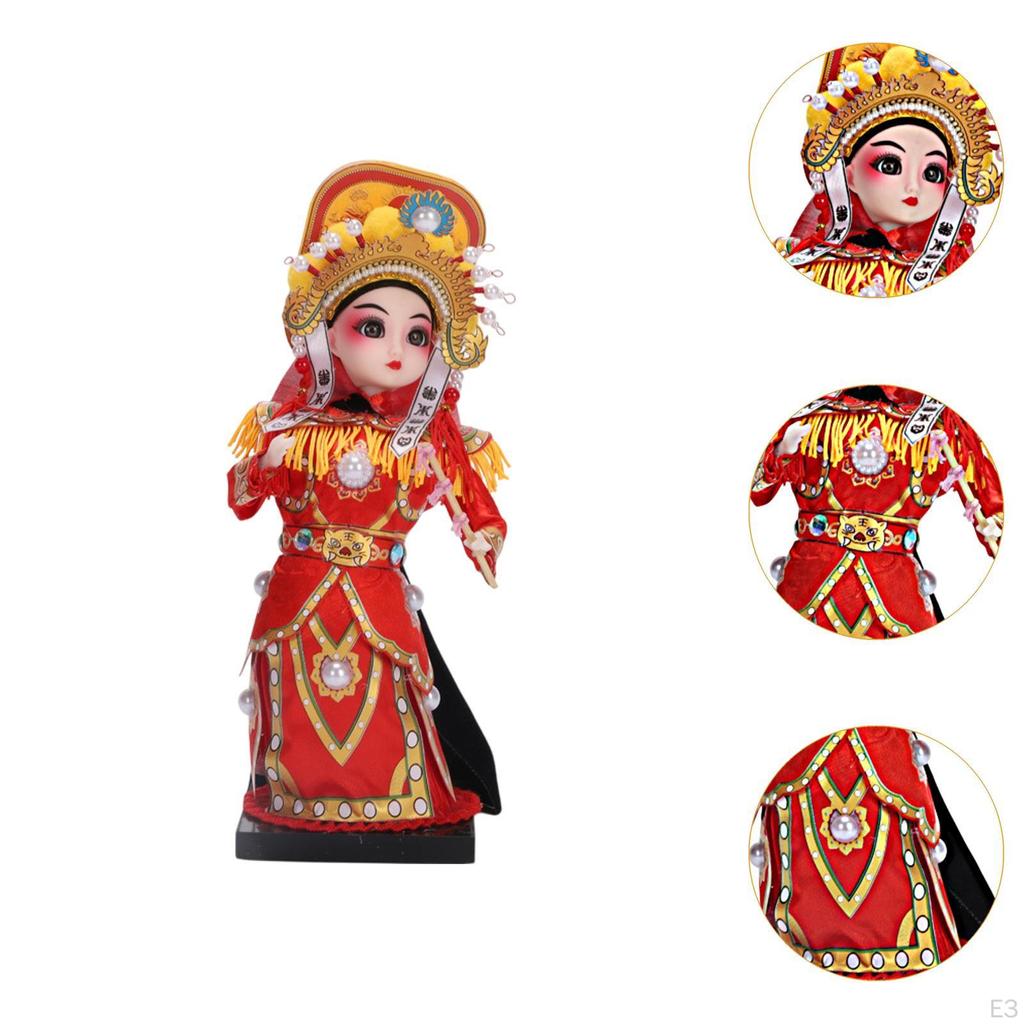 22cm rzeźba lalki opery pekińskiej do dekoracji stołu