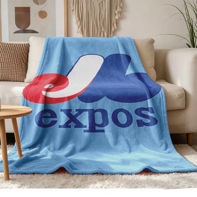 montreal expos Soft and comfortable flannel Suitable for sofas living rooms outdoor camping travel and also makes a great anniversary gif
