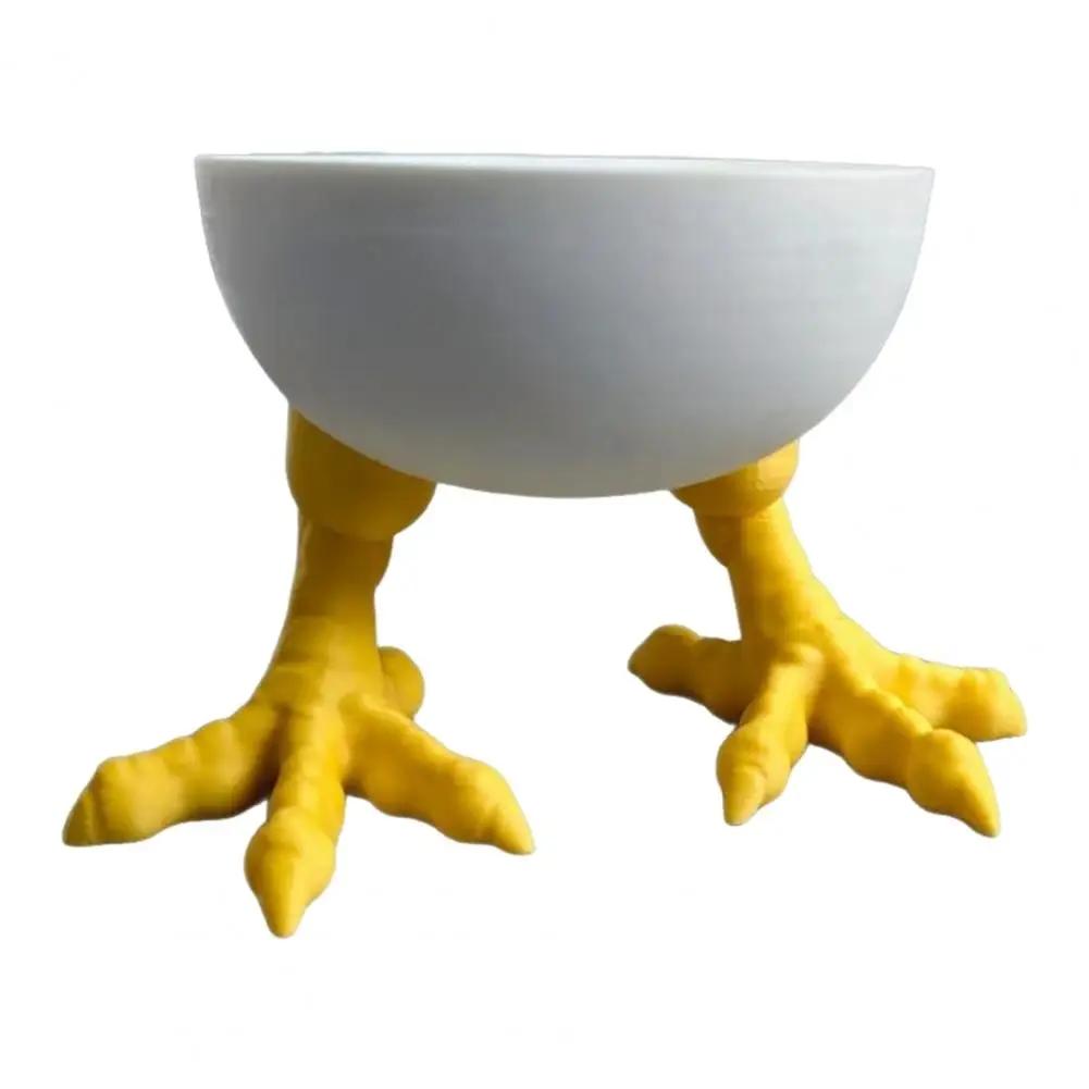Держатель куриной лапы Pla Держатель куриной лапы из фарфора Напечатанный на 3D-принтере держатель куриной лапы Белые куриные лапки для дома для книжной полки белый