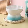 Slanted Dog Food Bowl High Foot Pet Feeder Cute Ceramic Cat Bowl  For Cats Dogs