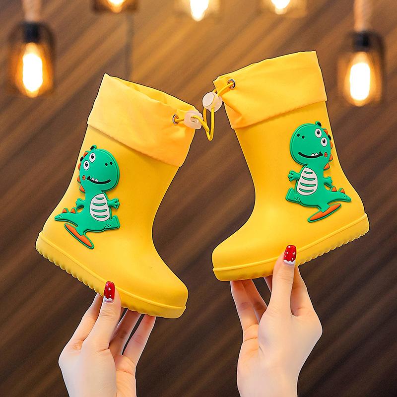 

Boys Waterproof Rain Boots, Girls Anti-slip Water Boots, Water Shoes 22-24 жёлтый