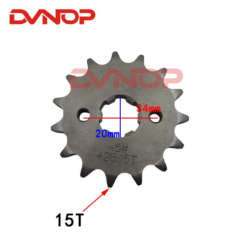 Motorcycle Front Rear Sprocket Chain 428H 122L 15T/45T for Honda WH125-11 SDH125-51 CBF125 CBF 125