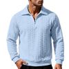 2026 Mens Loose Fit Long Sleeve Polo Sweatshirt Casual Daily Top