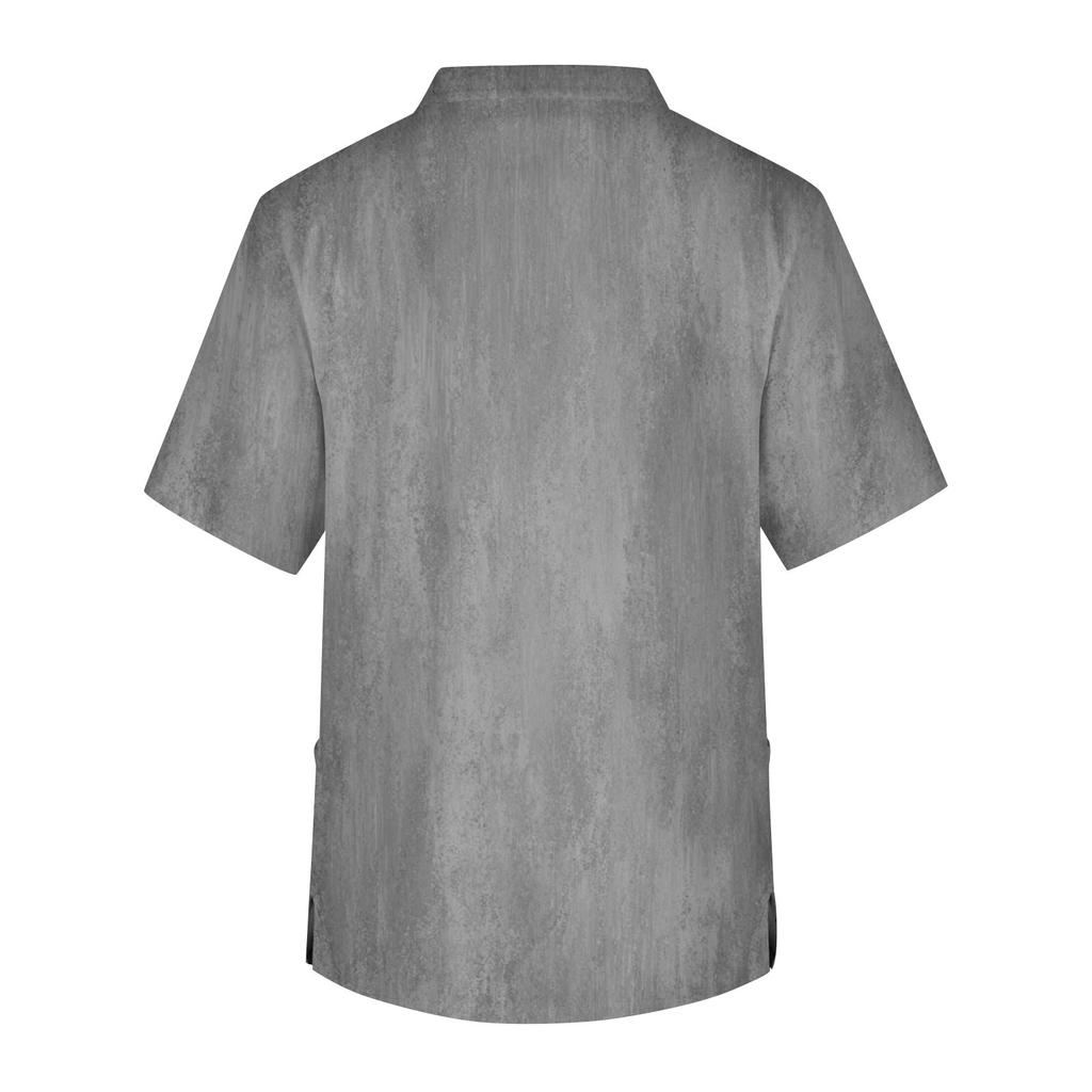 Pánská pracovní halenka s krátkým rukávem a výstřihem do V na hrudi