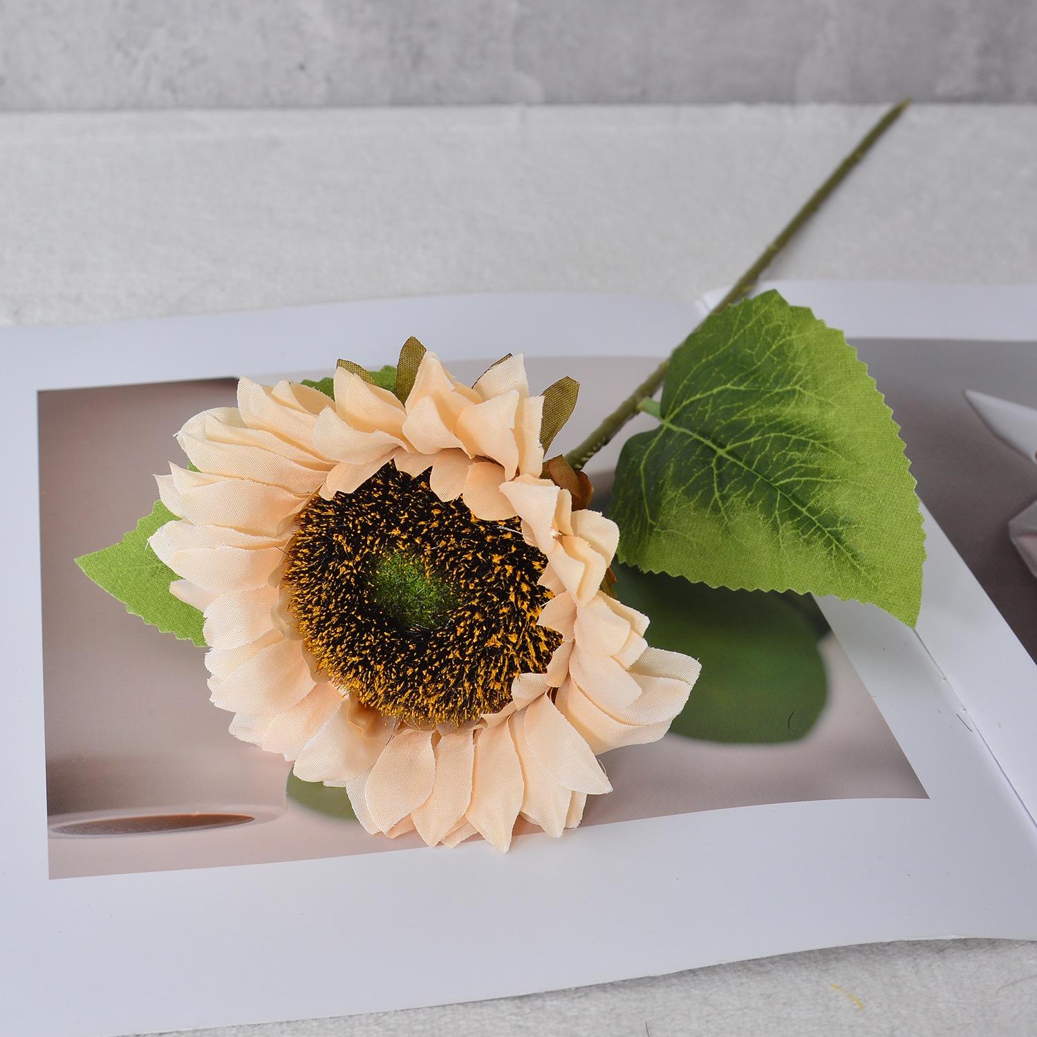 

1/3Pcs Sunflower Artificial Flowers Flowers 45CM Fake Flowers for Home Decor Garden Wedding Decoration DIY Craft Gifts Accessory 1Pcs молоко, білий колір