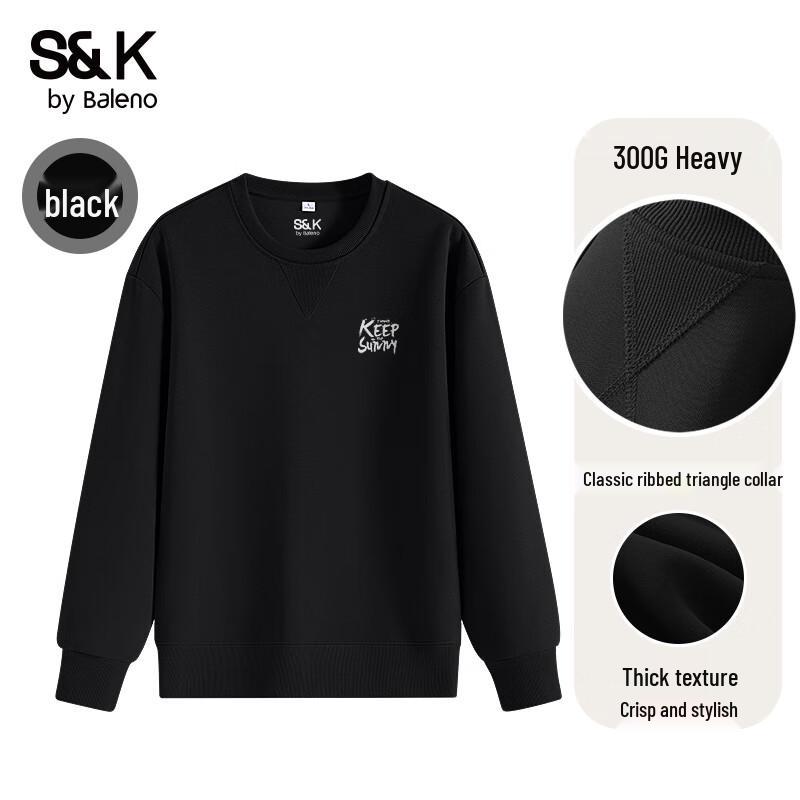 Baleno S&K Men's Letter Print Knit Sweatshirt