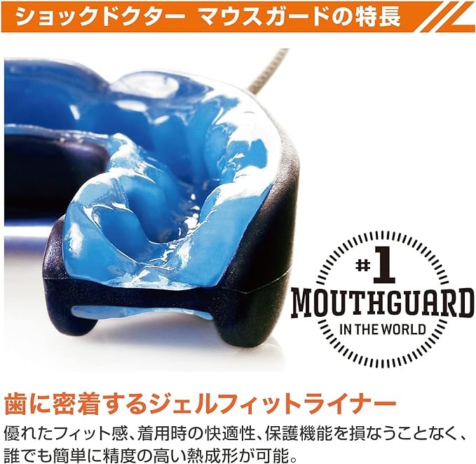 ShockDoctor GELMAX Mouthguard - Molded, Protective, for Sports, Training, Martial Arts, Adults - Clear