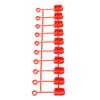 1 Strip 10Pcs XT60 Plug Connector Caps Rubber Terminal Dustproof Protection Cover for RC Lithium Battery Red