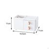 Cute Desk Organizer Makeup Brush Holder Multifunctional Home Decoration Storage Box Stationery Caddy