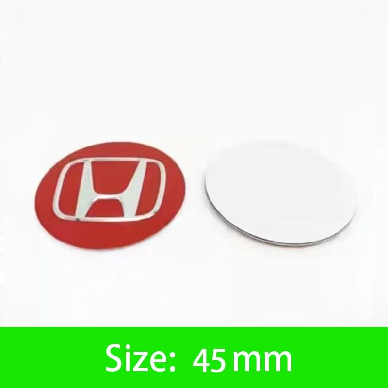 45-65mm Car Wheel Center Hub Cap Emblem Sticker Accessories For Honda Civic FIT Accord Prelude CRV 5Th City XRV CRV HRV Odyssey