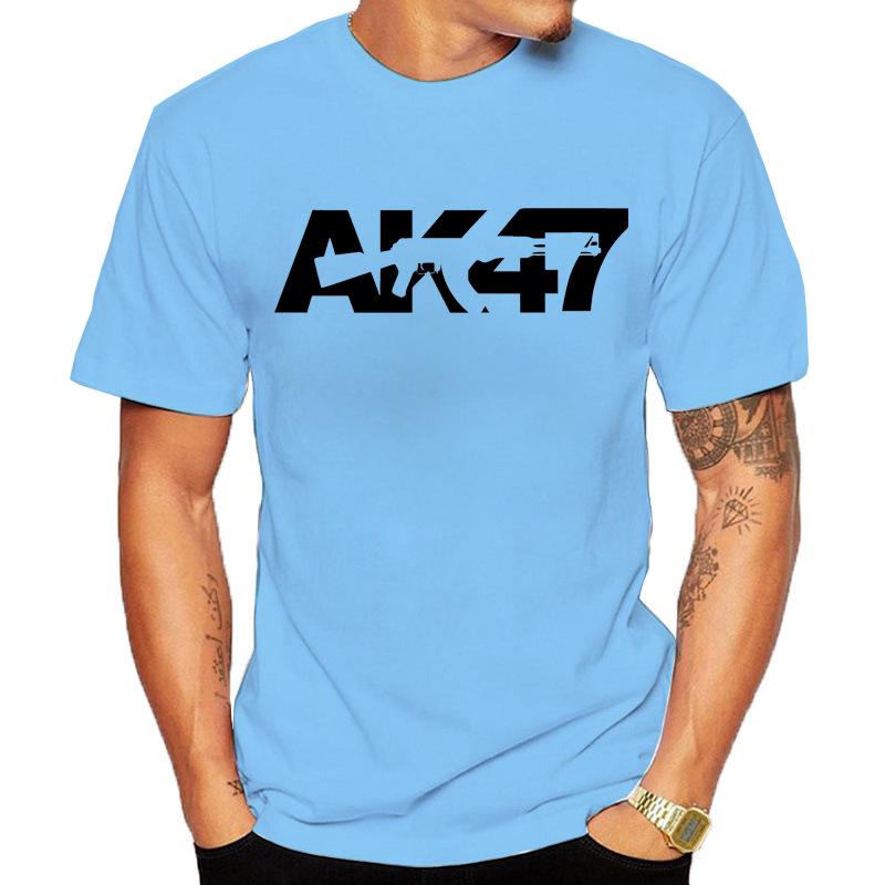 The Latest Unisexs Pure Cotton Tshirt Ak47 From 2025 Is Comfortable High Quality It Is Suitable for Beach Travel and Parties