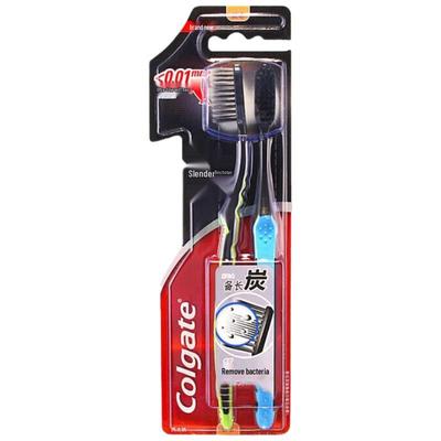 Slim Soft Charcoal Toothbrush (2-pack)