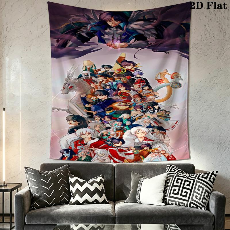 Inuyasha Timeless Adventures Tapestry Fashion Print Background Cloth Background Cloth Christmas Gift Home Decor