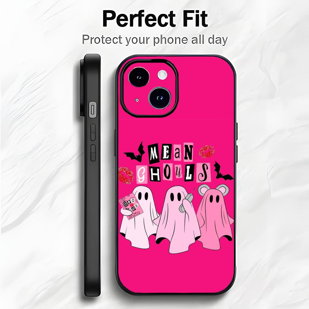 

Spooky Adorable Dark Cute Ghost Phone Case Phone Case Soft Packaging Lightweight For iPhone17 16 15 14 13ProMax iphone12promax