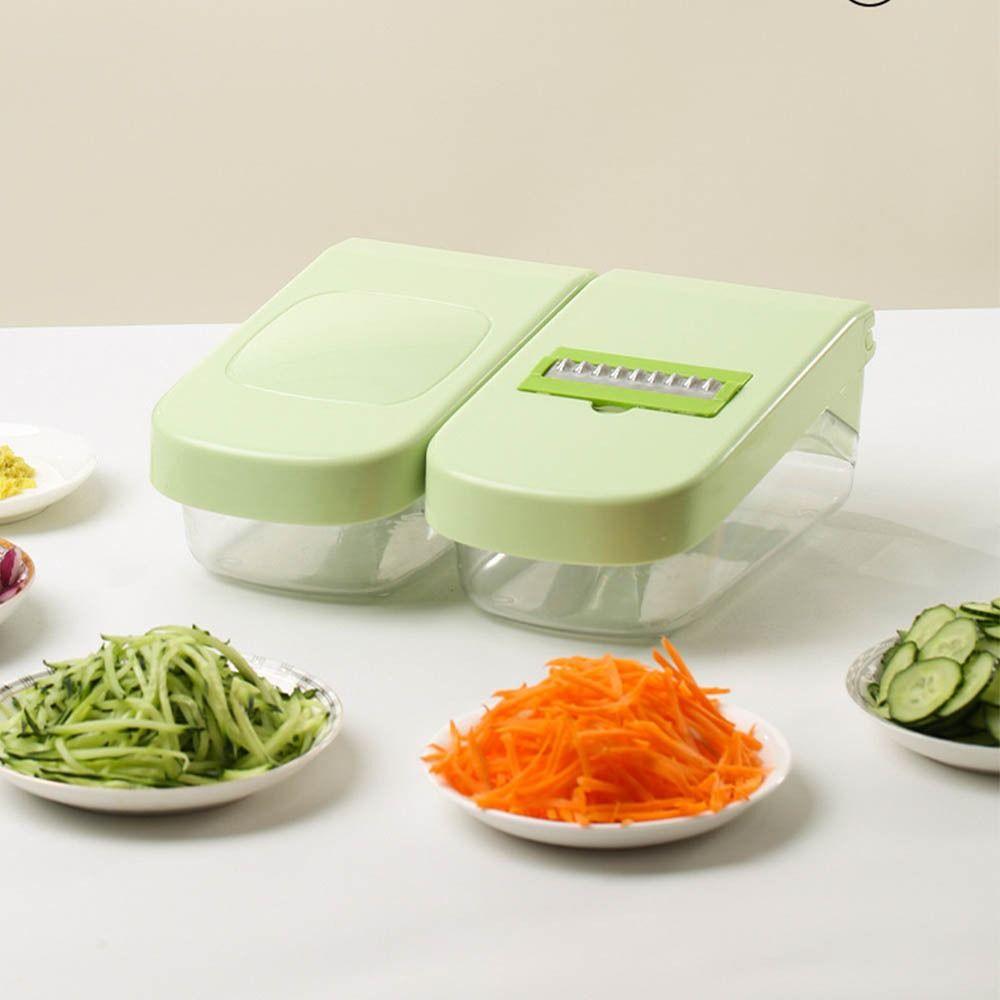 Easy Pour Opening Chopper Vegetable Slicer With Basket Vegetable Cutter  Food Grate