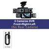 1080P Quad Dash Cam, 4-Channel 4-Screen Display, WiFi, Phone Sync, Rear View, Night Vision, Wide Angle