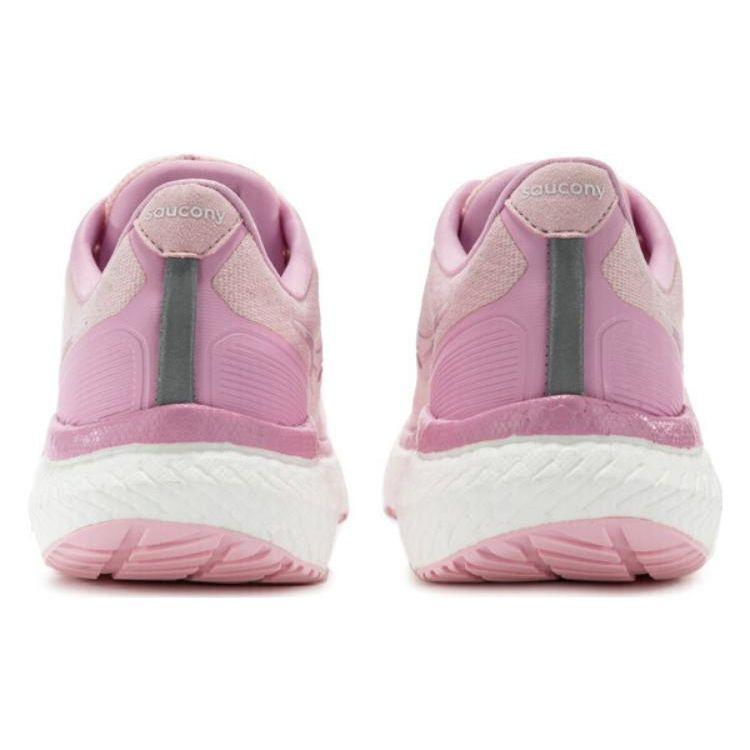 Saucony Triumph 19 Comfortable Sports Cushioning Durable Breathable Support Low-Top Training Running Shoes Unisex running shoes Pink White S20678-100
