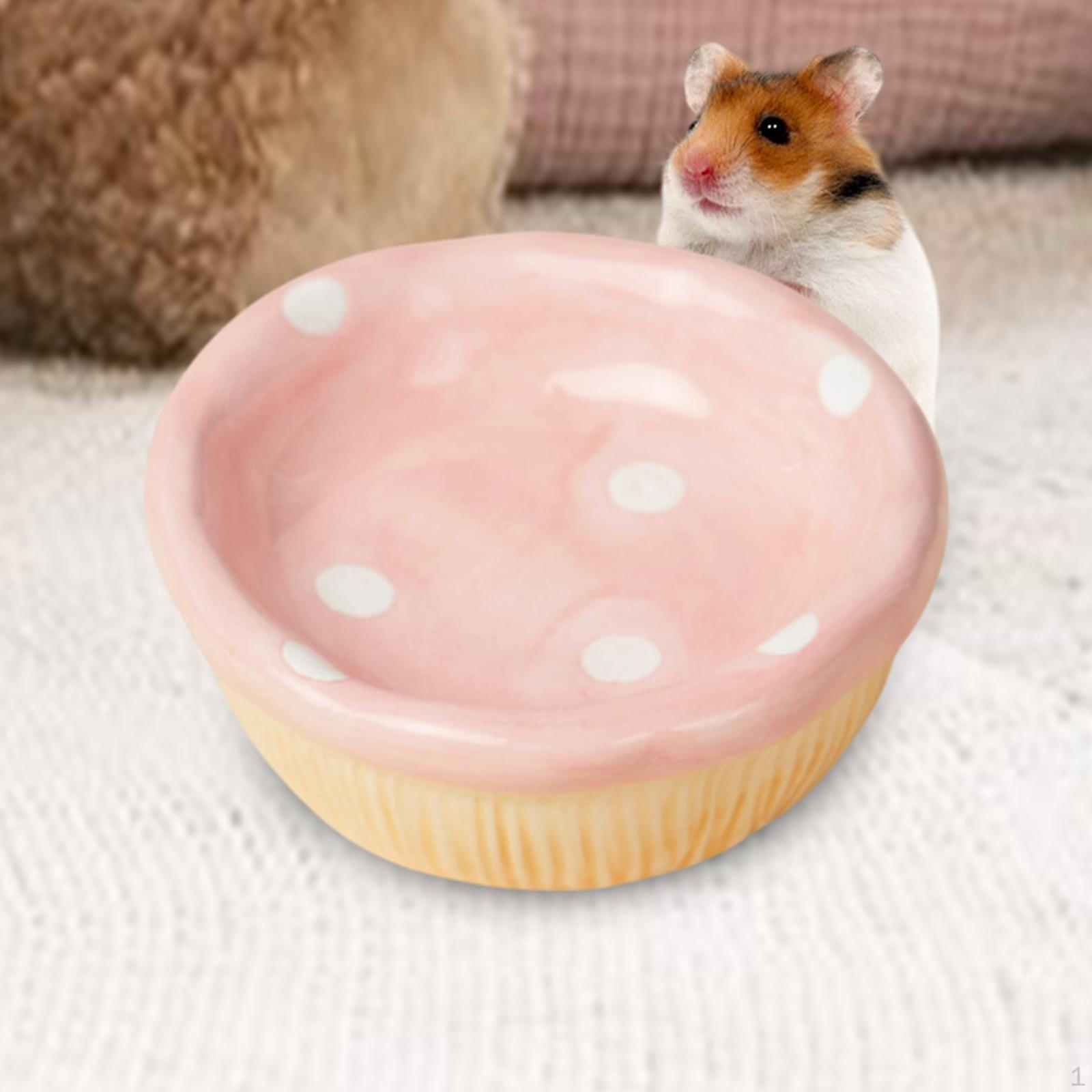 

Керамическая миска для хомяков и морских свинок, миска для кормления мелких животных Mushroom