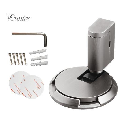 Magnetischer Türstopper, kein Bohren, geräuschloser Bodentürstopper mit Schrauben, selbstklebend, verstellbarer mechanischer magnetischer Türstopper für die Sicherheit zu Hause