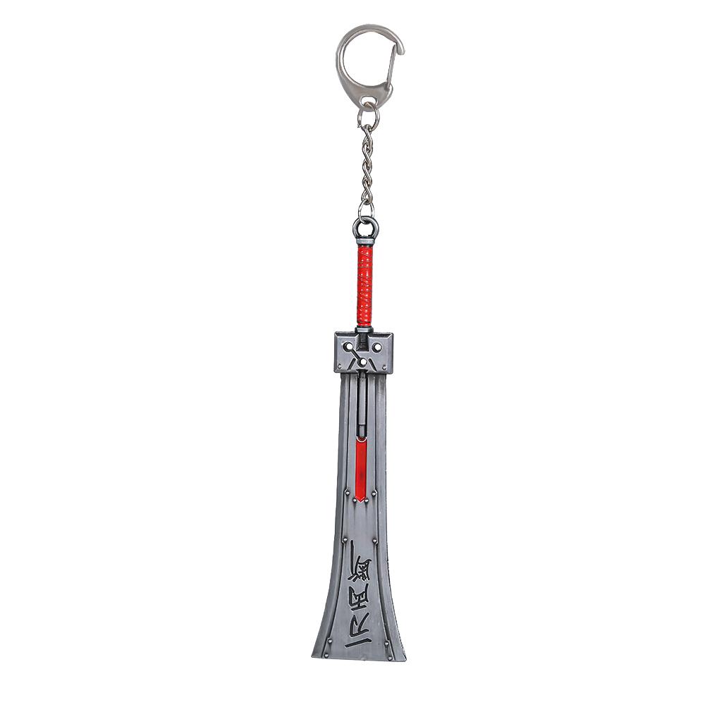 Game Final Fantasy 7 VII Remake Sword Keychain Zack Fair Cloud Strife Buster Sword Pendant Necklace Unisex Cosplay Prop