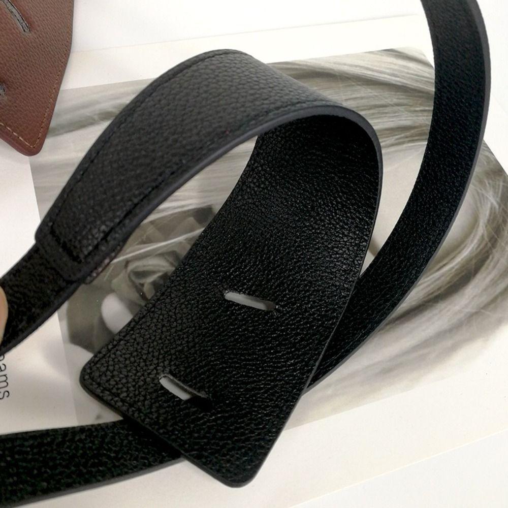 Wide Designer Belts Pu Leather Cummerbunds High Quality Dress Belt  Women