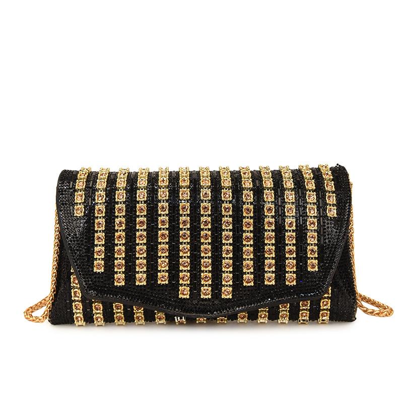 

This year s popular bag 2025 new European and American fashion rhinestone shoulder bag women s foreign style versatile messenger small square bag чёрный