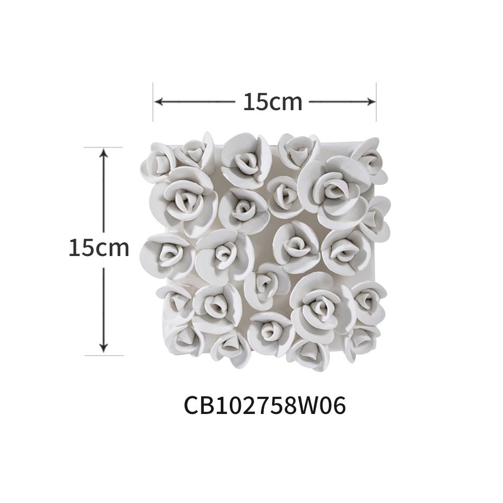 Керамический ручной работы лепесток кулон фон стена украшение тисненый роза висящая картина украшение домашние аксессуары