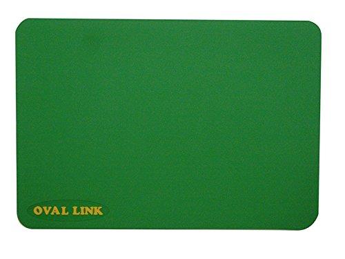 Koshin Rubber Oval Link Large (38 x 70cm), Green, Non-Slip Mat, 1 Mat, Antibacterial and Antifungal