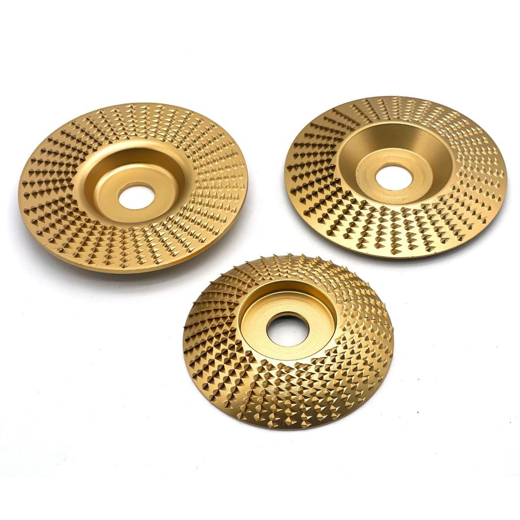 FUKUMIDO Woodworking Angle Grinder Tool Sander Disc Grinder Wood Replacement Blades Mini Grinder Polishing Arc Bevel Flat Set 3-Piece