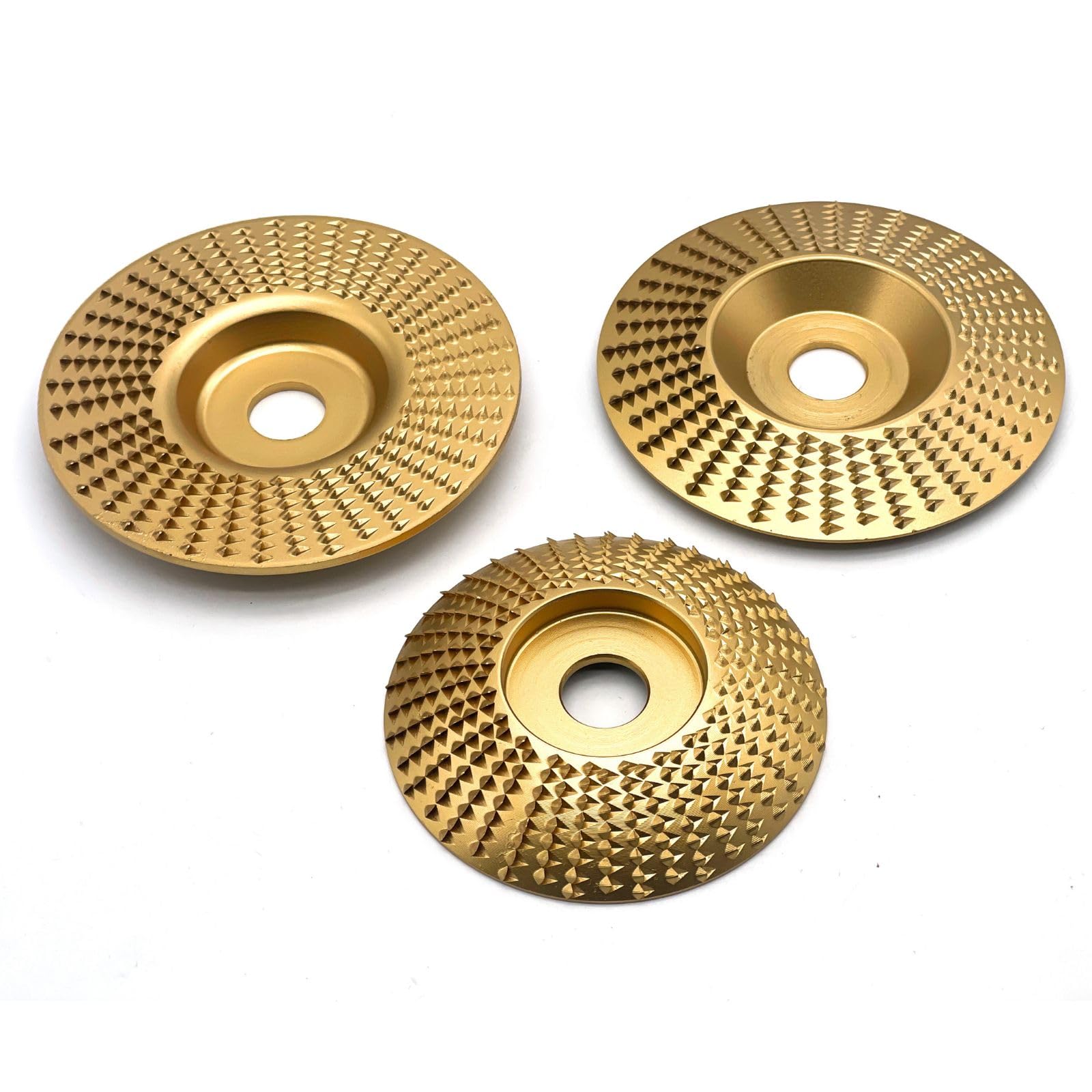 

FUKUMIDO Woodworking Angle Grinder Tool Sander Disc Grinder Wood Replacement Blades Mini Grinder Polishing Arc Bevel Flat Set 3-Piece