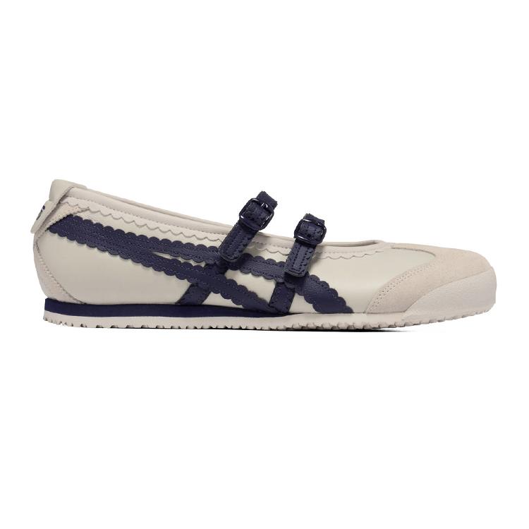 ONITSUKA TIGER Mexico 66 Tgrs Bequeme flache Mary-Jane-Schuhe Damenschuhe Beige 1182A678-200
