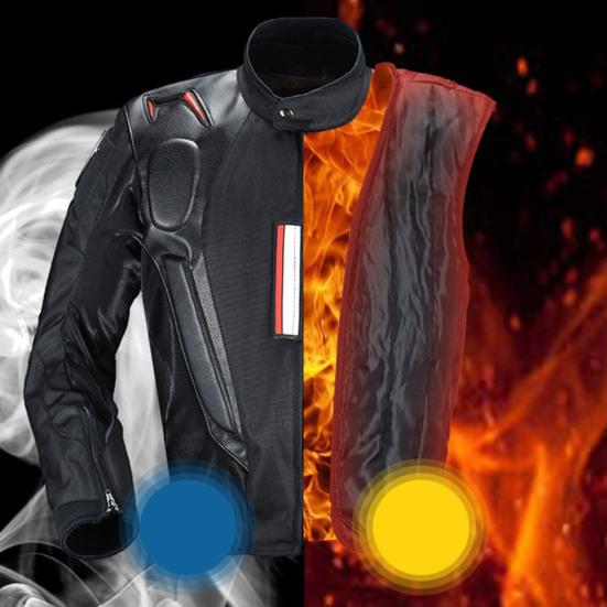 Racing Suit Anti-fall Protective Long Sleeve Stand Collar Breathable Mesh All-season Men Women