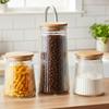 Glass Containers for Loose Products with Lid and Seal 1.4 L / 1 L / 700 Ml 3 Pcs.
