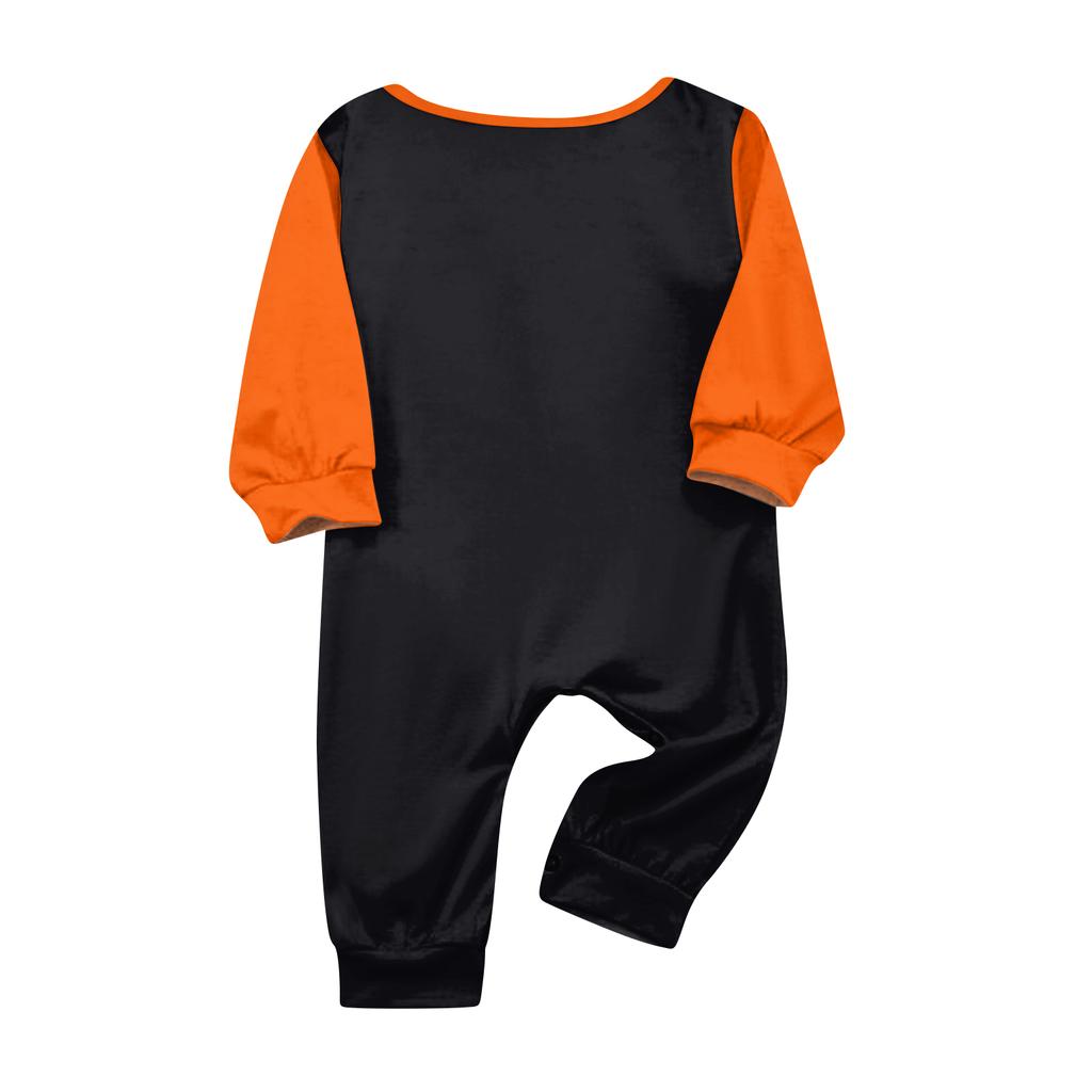 Family Matching Halloween Pajama Set - Round Neck Long Sleeve Long Pants for Family