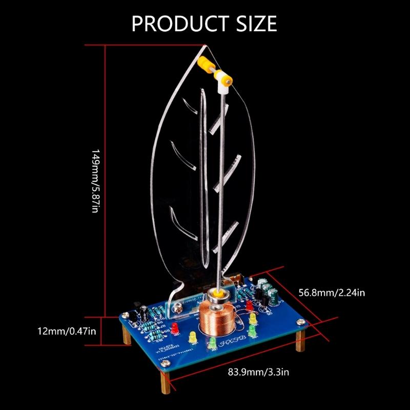 Magnetic Electromagnetic Swing Science Kit DIYer Swaying Pendulum with LED Light Electronic Oscillator Soldering Project